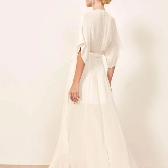 BNWT Reformation Winslow Dress (Ivory, L) - Picture 3 of 6